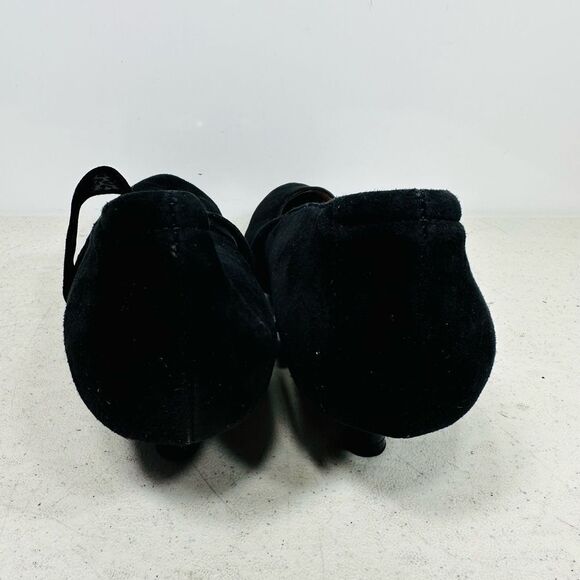 BEAUTIFEEL Black Suede Leather Heels Pumps US 9-9,5 EU 40 - Picture 6 of 8